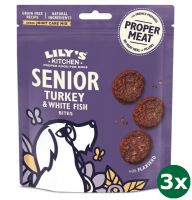 Lily's kitchen turkey / white fish bites voor senior honden